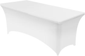 Toalha de mesa Utopia Kitchen 4 pés de elastano 1 pacote, branca 200 GSM