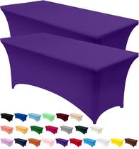 Toalha de Mesa Utopia Kitchen em Spandex Ajustada 183x76x76 cm Roxa