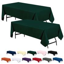 Toalha de mesa Utopia Kitchen, pacote com 2, 1,8 x 3 m, retangular, verde Hunter