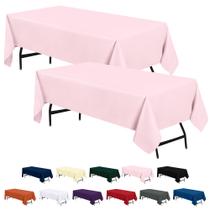 Toalha de mesa Utopia Kitchen, pacote com 2 unidades, 1,8 x 3 m, retangular, poliéster rosa