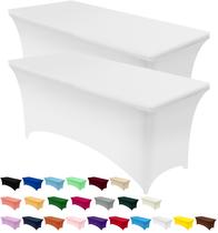 Toalha de Mesa Utopia Kitchen Spandex Pacote com 2 120x75x75 cm, Branco