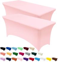 Toalha de mesa Utopia Kitchen Spandex, pacote com 2 120x75x75cm, rosa