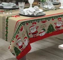 Toalha de Mesa Varias Estampas Natalinas Sala De Jantar Cozinha Copa Área de Lazer Natal Papai Noel