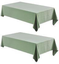 Toalha de mesa Veblandy retangular resistente à água 150x210cm, pacote com 2