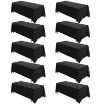 Toalha de Mesa VidaFete Pacote com 10 Unidades 229x335cm Poliéster Preto Toalha de Mesa VidaFete Pacote com 10 Unidades 229x335cm Poliéster Preto