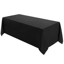 Toalha de mesa VidaFete Poliéster 180GSM 229x335cm Retangular Preta Toalha de mesa VidaFete Poliéster 180GSM 229x335cm Retangular Preta