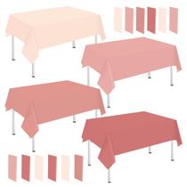 Toalha de mesa Whaline Pink Plastic 16 unidades retangular de 137 x 274 cm Toalha de mesa Whaline Pink Plastic 16 unidades retangular de 137 x 274 cm