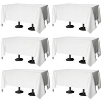 Toalha de Mesa Winwingo 178 x 305 cm Branca em Poliéster, Kit com 6 Toalha de Mesa Winwingo 178 x 305 cm Branca em Poliéster, Kit com 6