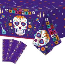 Toalha de mesa Wiooffen Dia dos Mortos Dia De Los Muertos x3