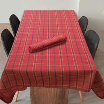 Toalha De Mesa Xadrez Para Natal Retângulo Vermelho 3,50-487 Toalha De Mesa Xadrez Para Natal Retângulo Vermelho 3,50-487