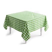 Toalha de Mesa Xadrez Verde Quadrada 140x140cm 4 Lugares Toalha de Mesa Xadrez Verde Quadrada 140x140cm 4 Lugares