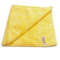 Toalha de microfibra 40x60cm amarela laser kers flanela