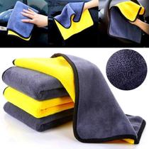 Toalha de Microfibra 600GSM 2 Lados Panos para Limpeza de Carros Não Risca Superabsorvente