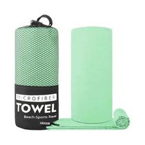 Toalha De Microfibra Absorvente De Secagem Rápida Com Bolsa De Malha Para Camping, Academia, Yoga,