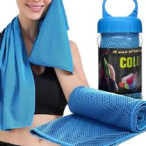 Toalha de Microfibra Gold Sports Ultra Refrescante Cool - 88x29 cms