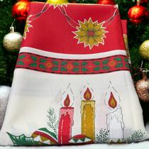 Toalha De Natal Varias Estampadas Quadrada 1,40m X 1,40m