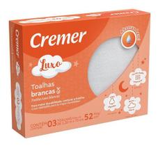 Toalha De Pano Branca Luxo Cremer 100 Algodao 1,20 X 70 Cm