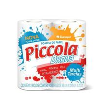 Toalha de Papel 2 rolos Folha Dupla Piccola Donna
