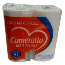 Toalha de Papel Cameratta com 2 Rolo C/ 55 toalha - Cameratto