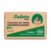 Toalha de papel interfolha 2 dobras extra luxo 20x21 *1000 folhas* - vo tudinha Toalha de papel interfolha 2 dobras extra luxo 20x21 *1000 folhas* - vo tudinha