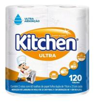 Toalha De Papel Kitchen Folha Dupla 120 Folhas