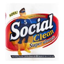 Toalha de Papel Social-clean Multi Uso folha dupla - Social Clean