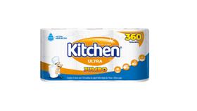 Toalha de Papel Ultra Folha Dupla Jumbo 360 Toalhas Kitchen