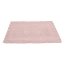 Toalha de Pés Para Piso Tapete Banheiro Felpudo Desenho Pezinhos 45x70cm DustyRose