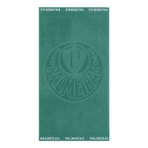 Toalha de Piscina Jacquard Time Palmeiras Banho Macia Felpuda Alto Relevo Verde Buettner - Bouton