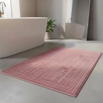 Toalha De Piso Felpudo Milan 50x70cm Cor Rose/Rouge Lufamar Toalha De Piso Felpudo Milan 50x70cm Cor Rose/Rouge Lufamar