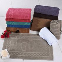 Toalha De Piso Luxo Super Macia 100% Algodão 45X68