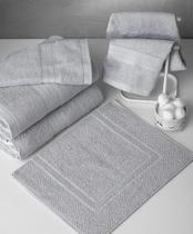 Toalha de Piso Naturalle Fashion 80x48 cm Cor Prata Sultan