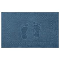 Toalha De Piso Pezinho 100% Algodão 45x68cm Appel Azul índigo