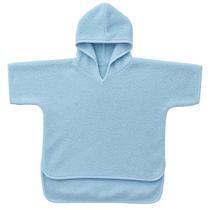 Toalha de poncho com capuz Odaaa 100% algodão orgânico macio 2-3T azul