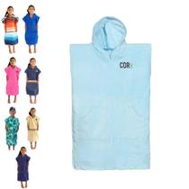 Toalha de poncho para crianças COR Surf, com capuz, microfibra de secagem rápida