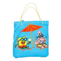 Toalha de Praia 2 em 1 Sacola Bob Esponja Zona Criativa - 10073443