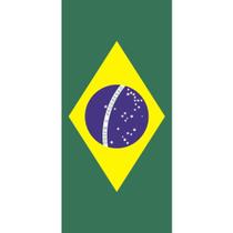 Toalha de Praia Aveludada Buettner - Bandeira do Brasil - Bouton