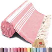 Toalha de praia Bazaar Anatolia Algodão Turco 180x99 cm Coral