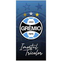 Toalha de Praia Bene Casa Microfibra Estampada Imortal Tricolor Gremio 70cm x 140m Azul