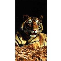 Toalha de Praia Buettner Aveludada Tigre -70x 150cm Toalha de Praia Buettner Aveludada Tigre -70x 150cm