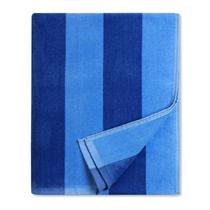 Toalha de praia Cabanana Grande em Veludo de Algodão 90x180cm Azul Listrado Toalha de praia Cabanana Grande em Veludo de Algodão 90x180cm Azul Listrado