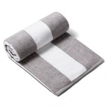 Toalha de praia CLOWOOD Plush de algodão de grandes dimensões 100x180cm Carvão