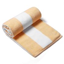 Toalha de praia CLOWOOD Plush de algodão de grandes dimensões 100x180cm laranja