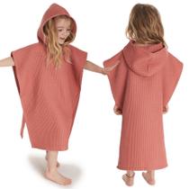 Toalha de praia com capuz ZICOTO Soft Waffle Cotton para crianças
