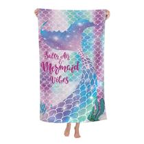 Toalha de praia de microfibra COMFAR Mermaid Quick Dry 76x152cm