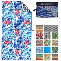 Toalha de praia de microfibra ECCOSOPHY As toalhas sem areia são de secagem rápida, leves, superabsorventes e perfeitas para piscinas, viagens, cruzeiros e acampamentos grandes, extra grandes para adultos (Taiti)