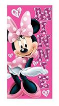 Toalha de praia Disney Sassy Hearts Minnie Mouse - rosa 28 Wx58" L