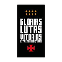 Toalha de Praia e Piscina KazzaVip Felpa 60% Algodão e 40% Poliéster Estampada Oficial Licenciada Vasco Glórias 70cmx140m Preto Toalha de Praia e Piscina KazzaVip Felpa 60% Algodão e 40% Poliéster Estampada Oficial Licenciada Vasco Glórias 70cmx140m Preto