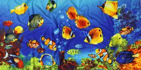 Toalha de Praia Estampada Aveludada 70X140cm Poliéster 04