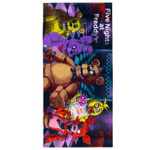 Toalha de praia Franco Kids Five Nights At Freddy's 148cm x 71cm Toalha de praia Franco Kids Five Nights At Freddy's 148cm x 71cm